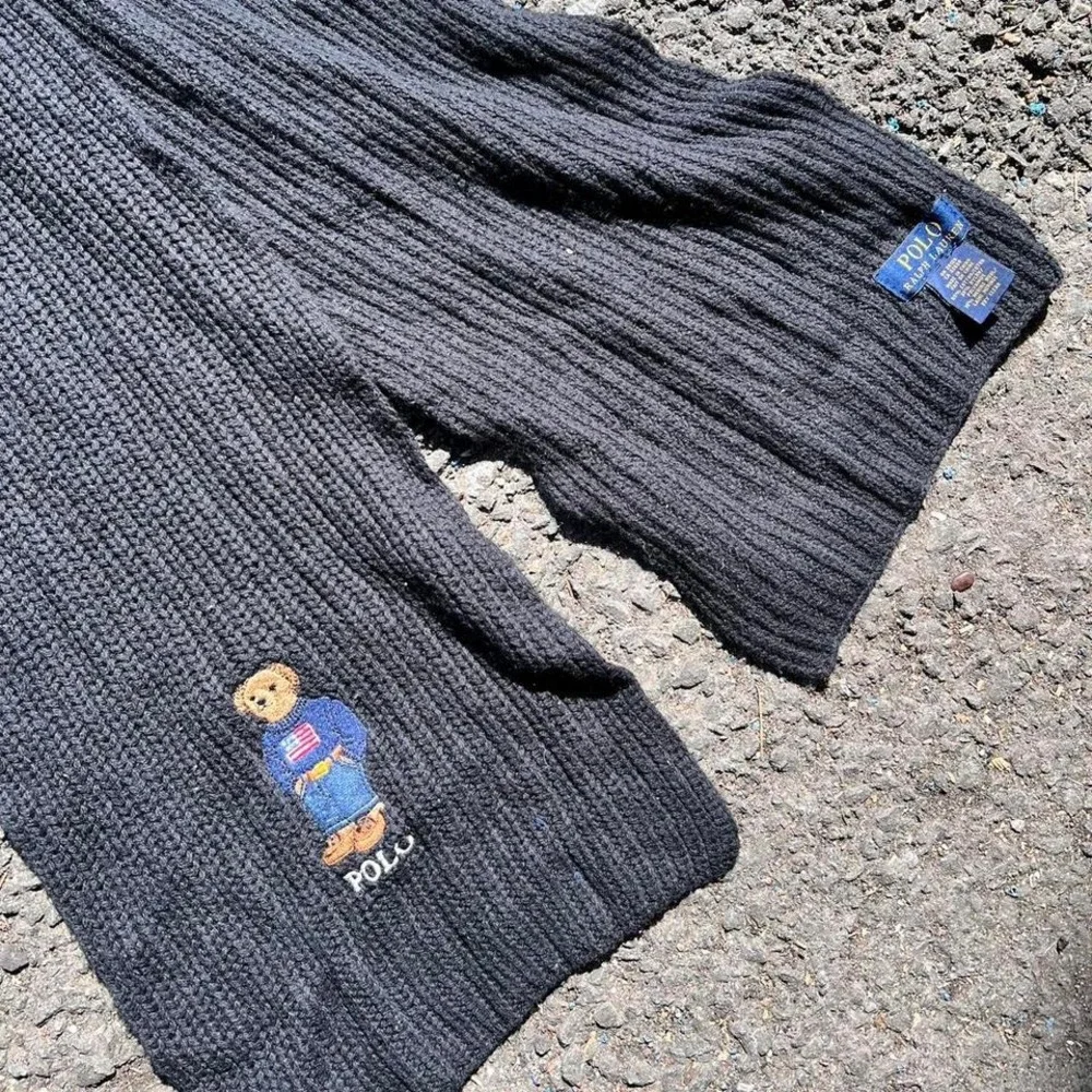 1990s Polo Ralph Lauren polo bear Scarf